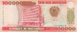Mozambik 1993 basımı 50000 Meticais