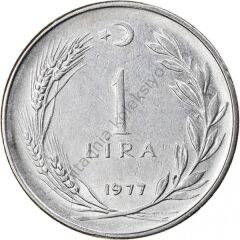 1970 ler 1 lira akmonital kondisyon temiz