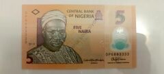 3333 numaralı Nijerya 5 Naira