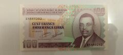 9292 serisi Burundi 100 frank