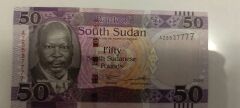 7777 serisi Güney sudan 50 pound